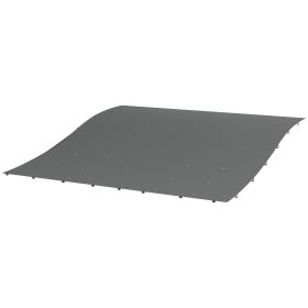Pergola Canopy Replacement, Pergola Shade Cover for 10 x 10 Pergola ( 84C-038 Series), Dark Gray (Option: Dark Gray-360x265x70 mm)