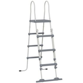 70" Above Ground Swimming Pool Ladder, A-Frame Deck Ladder, Non-slip Steps and Handrails for 48" Pool Wall Height, Gray (Option: Gray-1250x480x120 mm)