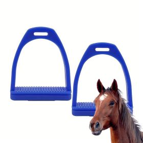 High-strength Engineering Plastic Stirrup With Non-Slip Rubber Pads (Color: Blue, Type: Stirrup)