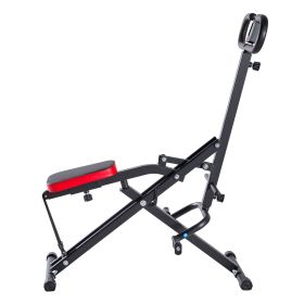 Squat Machine, Deep Squat Rowing Machine for Home, Easy Setup & Foldable Exercise Equipment (Product Style: 3-Rope Neutral Color)