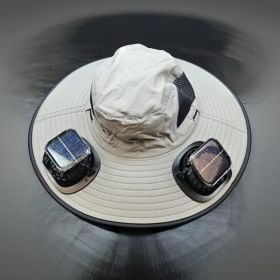 Portable Outdoor Sun Hat With Built-in Cooling Fan Wearable Design, Ideal For Outdoor Activities (Option: Light Gray)